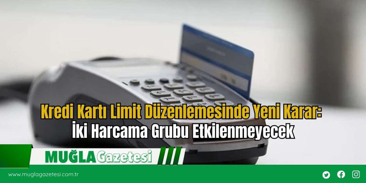 Kredi Kartı Limit Düzenlemesinde Yeni Karar: İki Harcama Grubu Etkilenmeyecek
