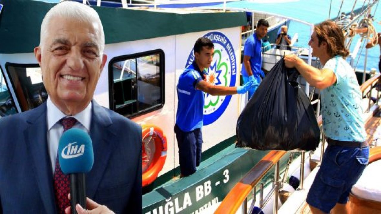 Teknelerden 3 bin ton çöp toplandı
