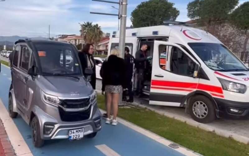 Muğla'da Elektrikli Bisiklet Kazası