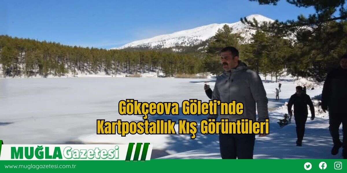 Gökçeova Göleti’nde Kartpostallık Kış Görüntüleri