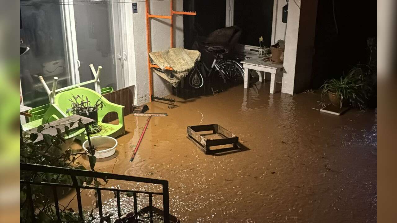 Marmaris’te Dereler Taştı, Evleri Su Bastı