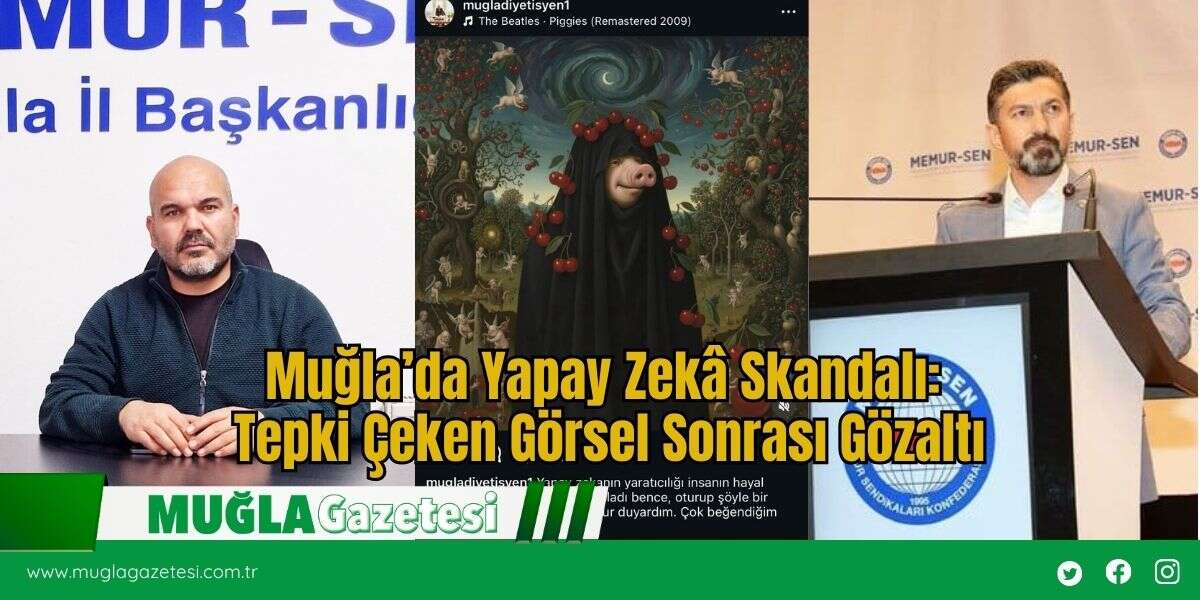 Muğla’da Yapay Zekâ Skandalı: Tepki Çeken Görsel Sonrası Gözaltı