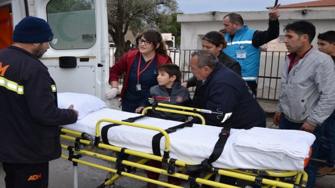 Milas’ta yola fırlayan çocuk yaralandı