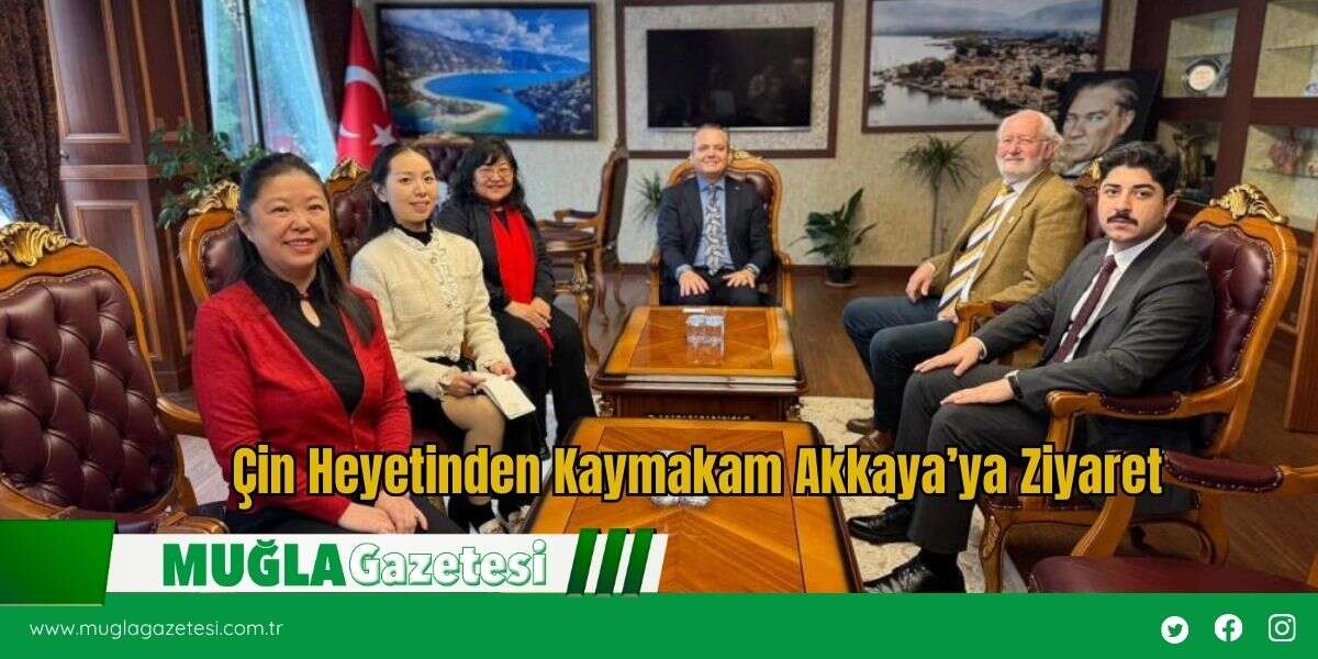 Çin Heyetinden Kaymakam Akkaya’ya Ziyaret