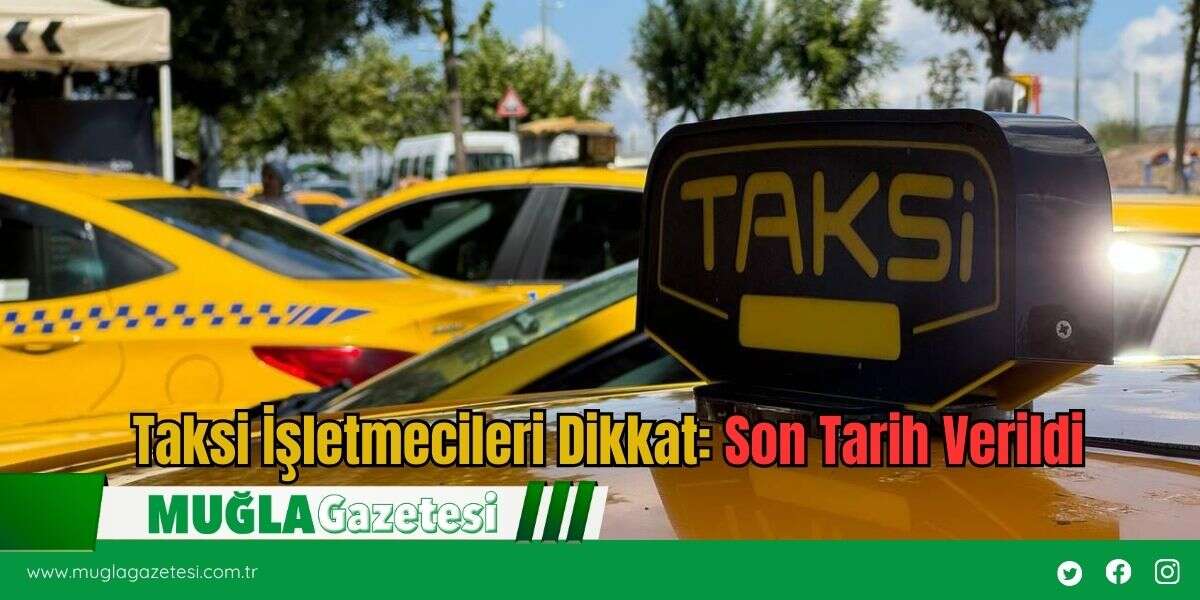 Taksi İşletmecileri Dikkat: Son Tarih Verildi