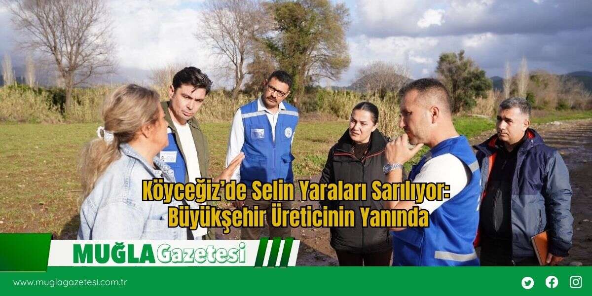Köyceğiz’de Selin Yaraları Sarılıyor: Büyükşehir Üreticinin Yanında
