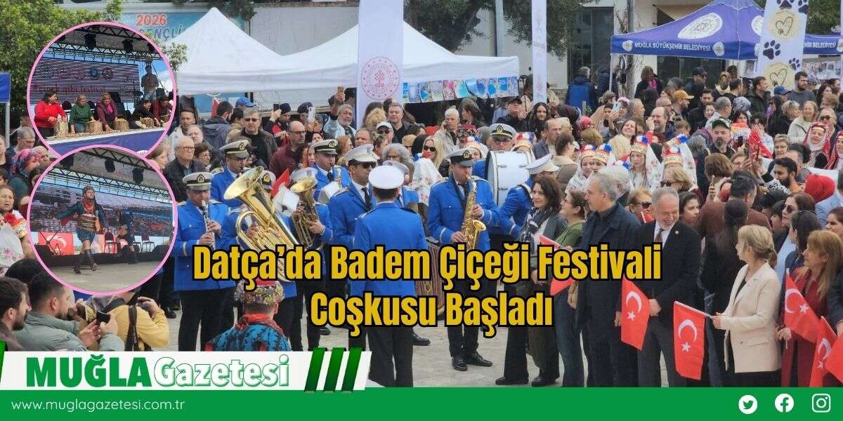 Datça’da Badem Çiçeği Festivali Coşkusu Başladı
