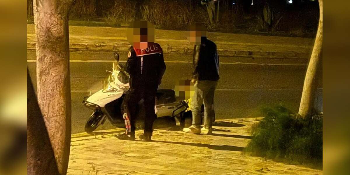 Bodrum’da Islak Zemin Kazaya Neden Oldu: Motosiklet Sürücüsü Yaralandı