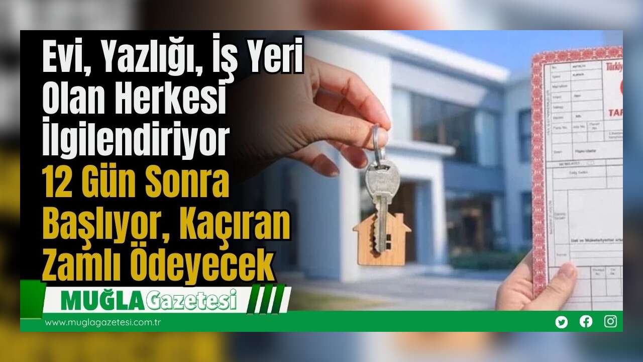 Evi, Yazlığı, İş Yeri Olan Herkesi İlgilendiriyor: 12 Gün Sonra Başlıyor, Kaçıran Zamlı Ödeyecek