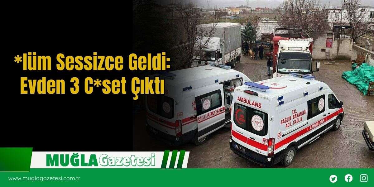 *lüm Sessizce Geldi: Evden 3 C*set Çıktı
