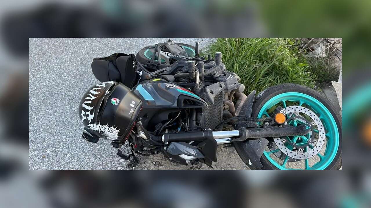 Bodrum'da Motosiklet Kazası, Sürücü 30 Metre Sürüklendi