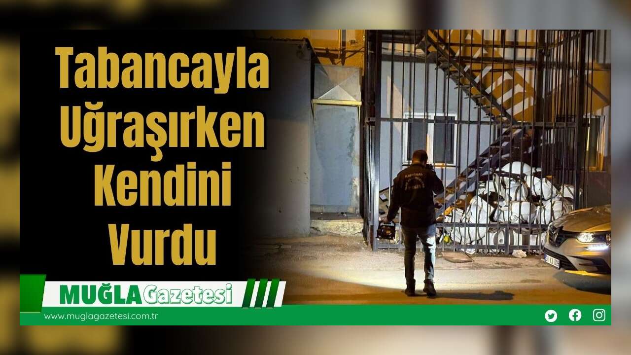 Tabancayla Uğraşırken Kendini Vurdu