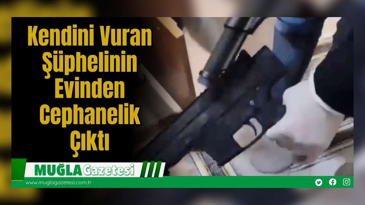 Kendini Vuran Şüphelinin Evinden Cephanelik Çıktı