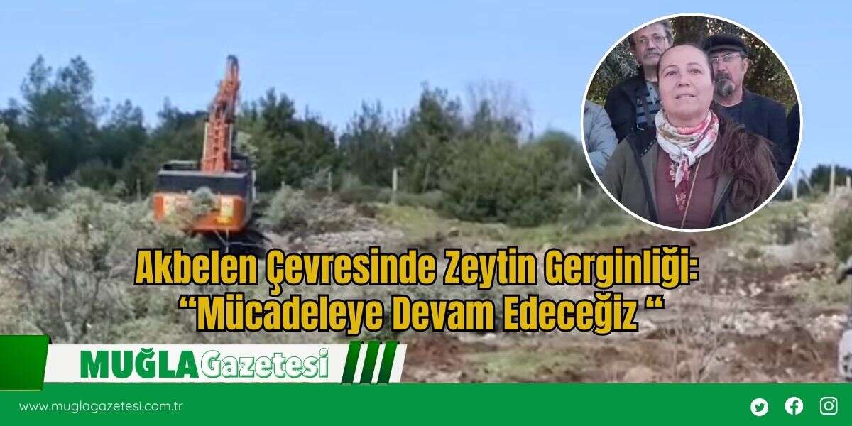 Akbelen Çevresinde Zeytin Gerginliği: “Mücadeleye Devam Edeceğiz “