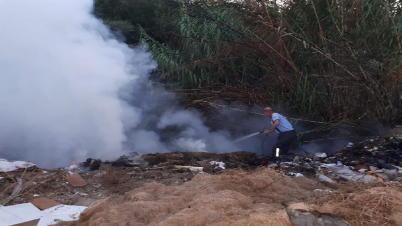 Milas'ta yangın paniği