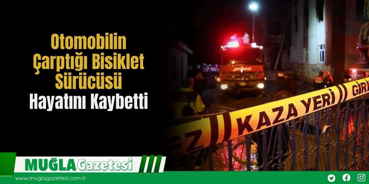 Otomobilin Çarptığı Bisiklet Sürücüsü Hayatını Kaybetti