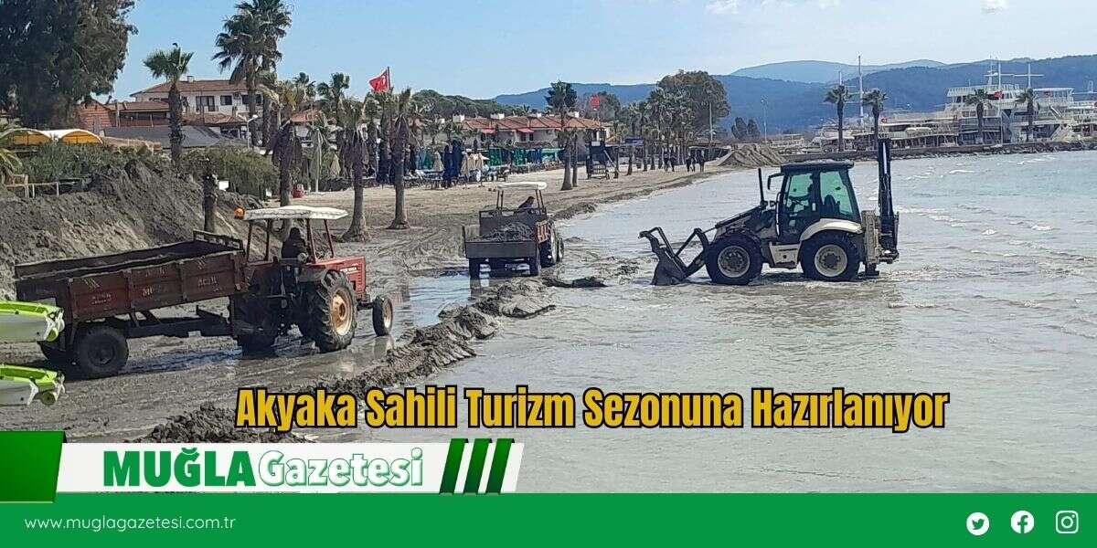 Akyaka Sahili Turizm Sezonuna Hazırlanıyor
