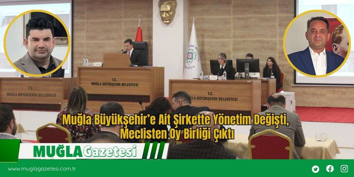 Muğla Büyükşehir’e Ait Şirkette Yönetim Değişti, Meclisten Oy Birliği Çıktı