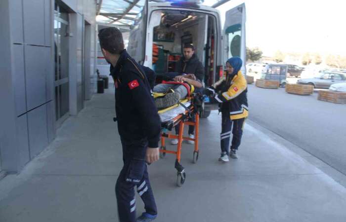 İkinci Kattan Düşen İnşaat İşçisi Yaralandı