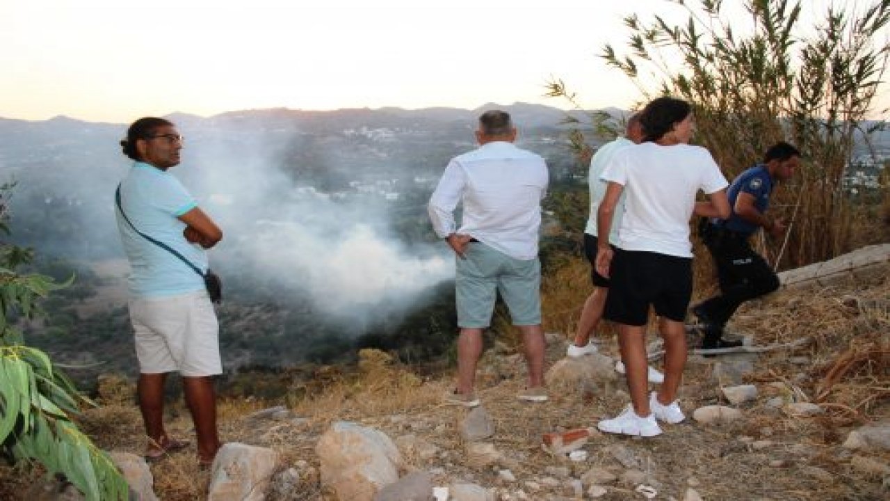 Bodrum'da korkutan yangın
