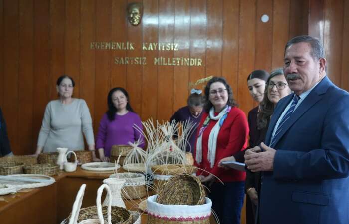 Kadınlar Sepet Örmeyi Öğrendi, Emekleri Belgelerle Taçlandı