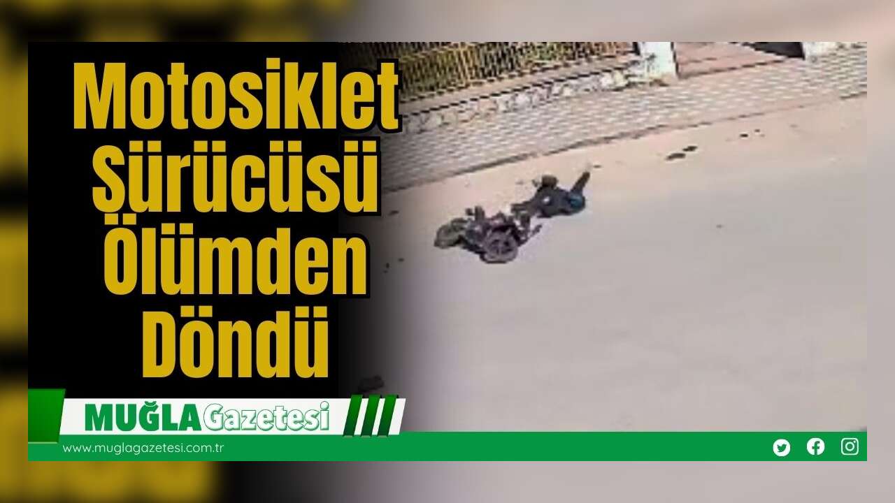 Motosiklet Sürücüsü Ölümden Döndü