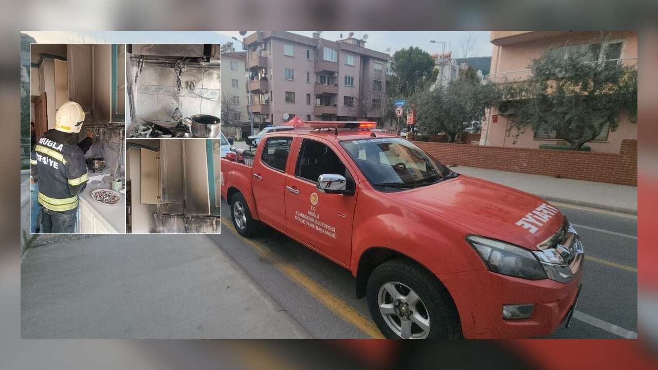 Menteşe’de Apartmanda Aspiratör Yangını: Kısa Süreli Panik Yaşandı
