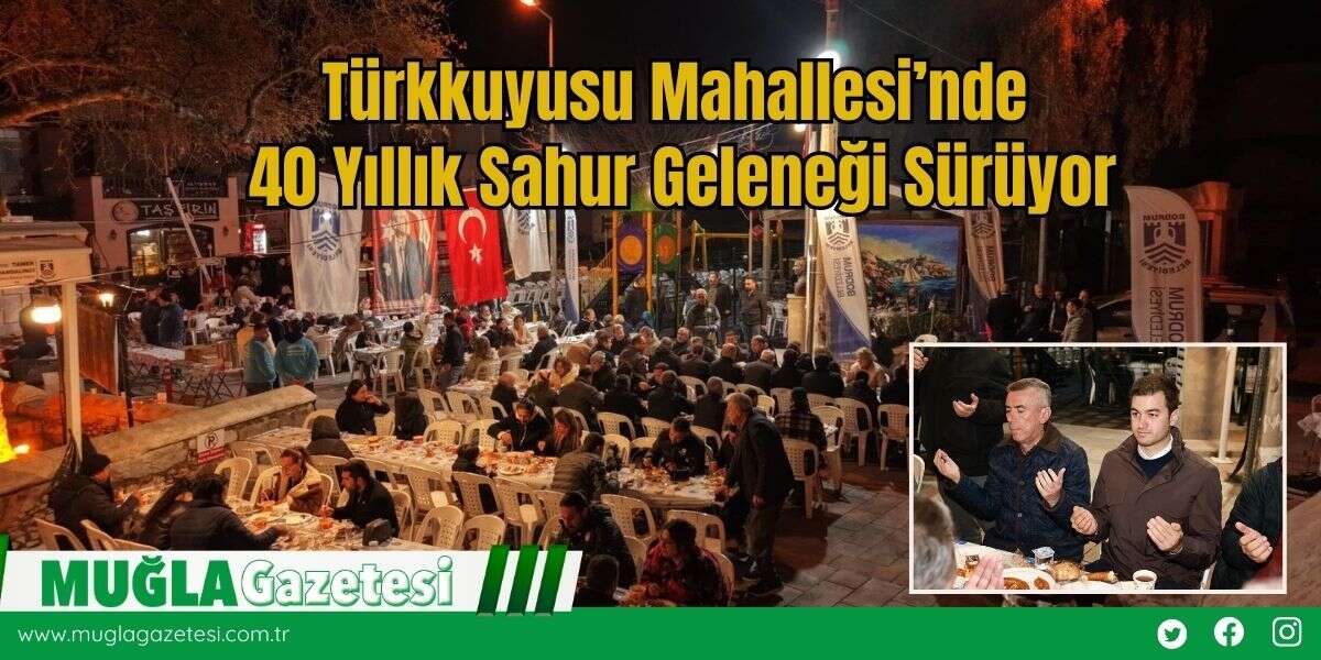 Türkkuyusu Mahallesi’nde 40 Yıllık Sahur Geleneği Sürüyor