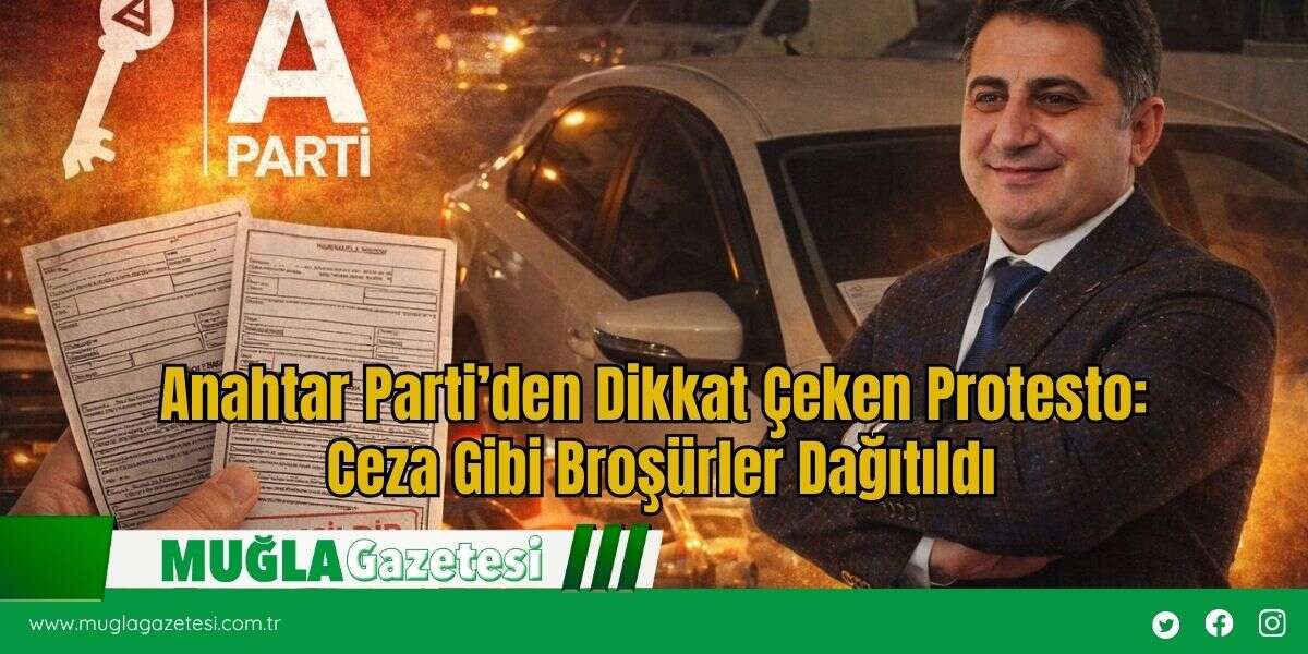 Anahtar Parti’den Dikkat Çeken Protesto: Ceza Gibi Broşürler Dağıtıldı