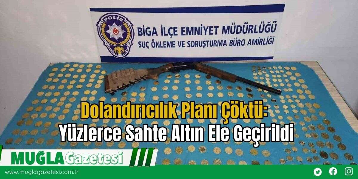 Dolandırıcılık Planı Çöktü: Yüzlerce Sahte Altın Ele Geçirildi