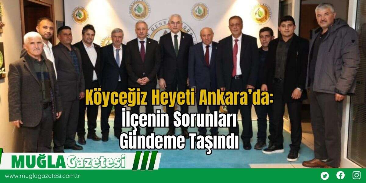 Köyceğiz Heyeti Ankara’da: İlçenin Sorunları Gündeme Taşındı