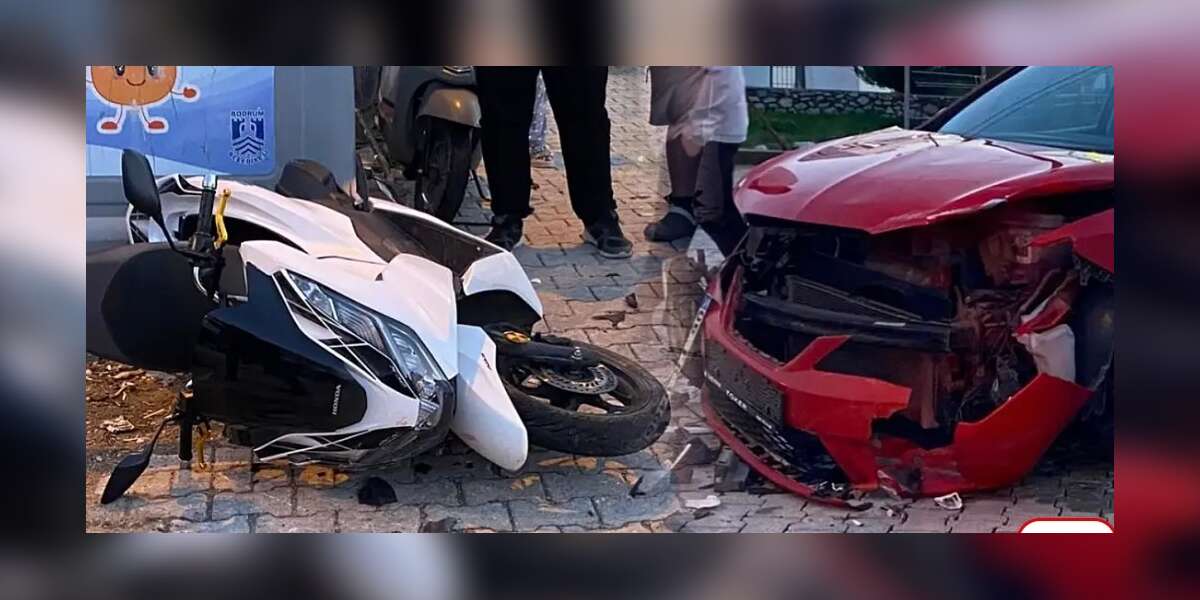 Otomobil ile Motosiklet Çarpıştı: 1 Yaralı