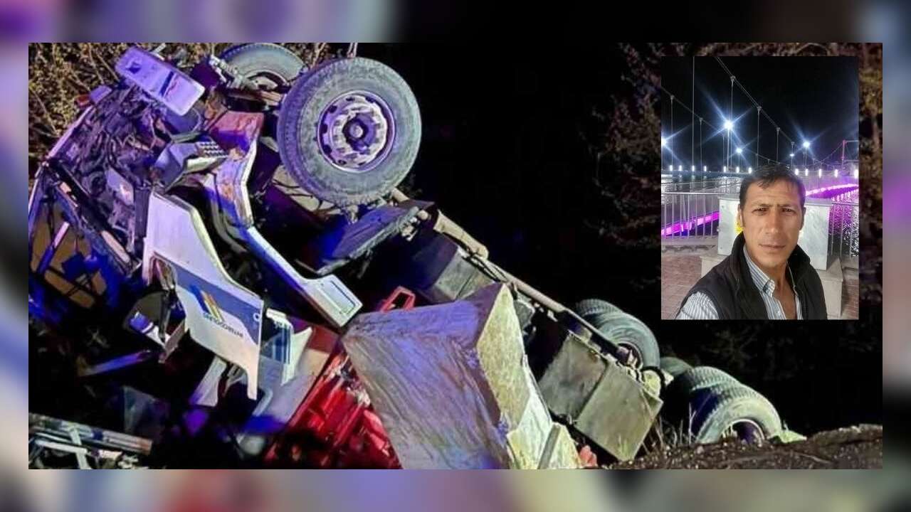 Kontrolden Çıkan Kamyon Şarampole Devrildi: 1 Ölü, 1 Yaralı