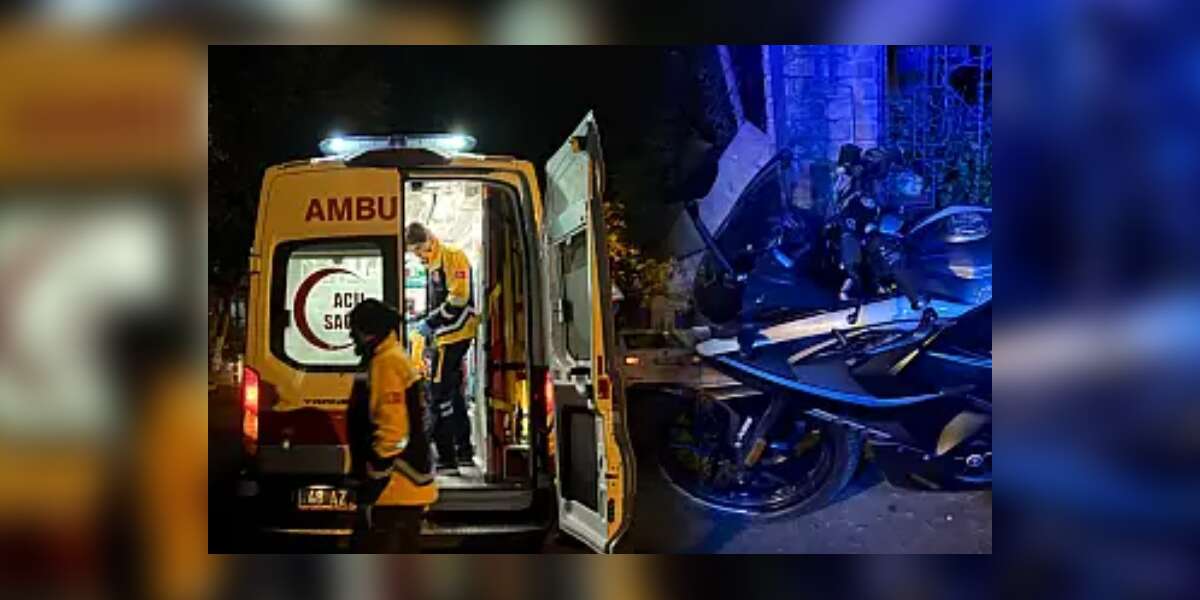 Bodrum’da Motosiklet Sürücüsü Levhaya Çarptı: 1 Yaralı