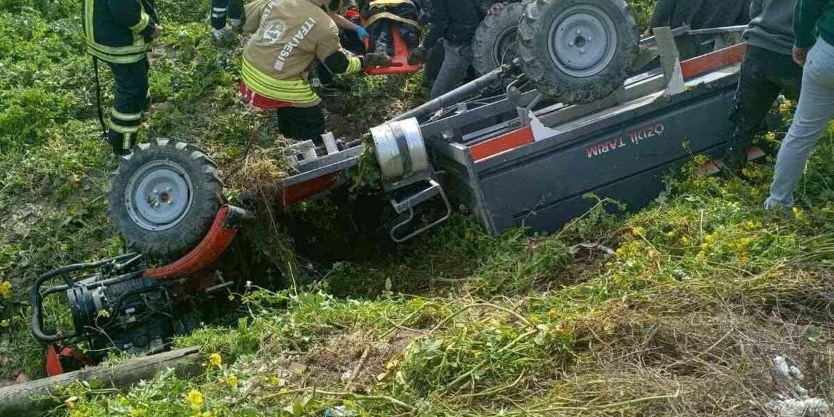 Patpat Tarlaya Devrilerek Ters Döndü, Sürücü Hayatını Kaybetti