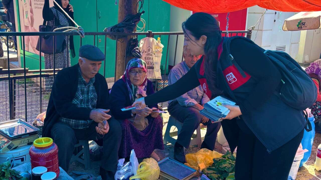 Milas Pazarı’nda 112 Bilgilendirmesi: Vatandaşlara Hayati Uyarılar
