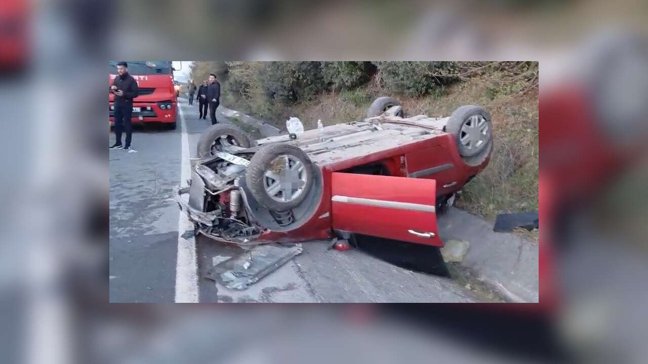 Kavakdere Mevkiinde Orman Bölge Müdürlüğü Görevlilerini Taşıyan Araç Takla Attı