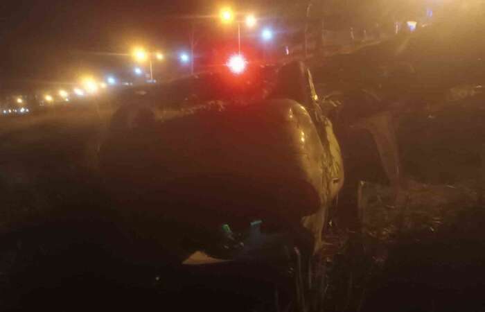 Kontrolden Çıkan Otomobil Göl Kıyısına Savruldu: 1 Yaralı