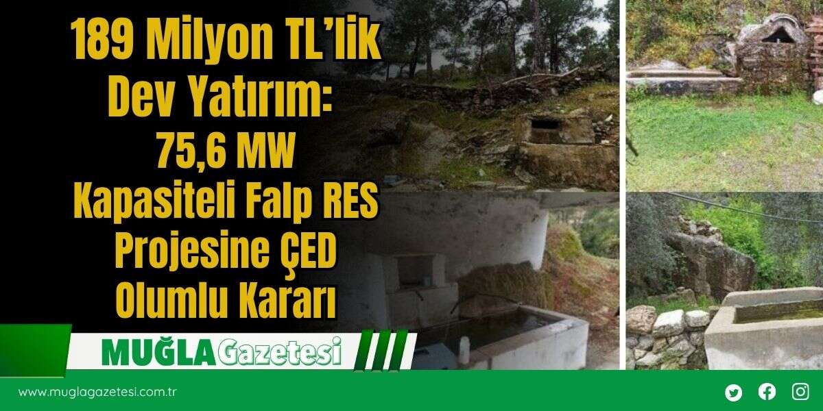 189 Milyon TL’lik Dev Yatırım: 75,6 MW Kapasiteli Falp RES Projesine ÇED Olumlu Kararı