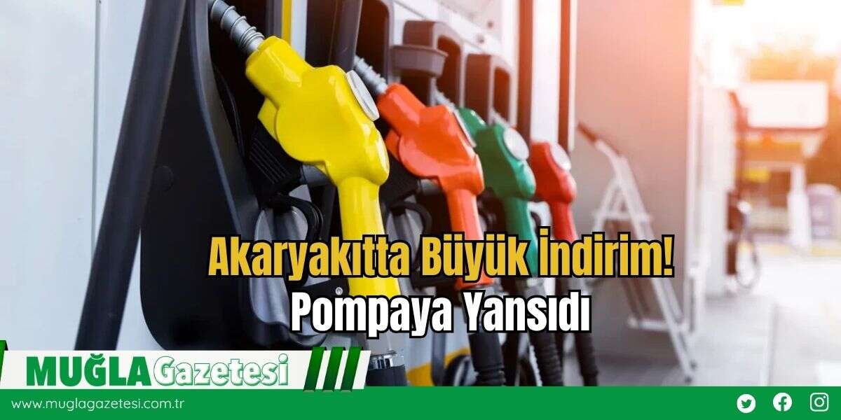 Akaryakıtta Büyük İndirim! Pompaya Yansıdı