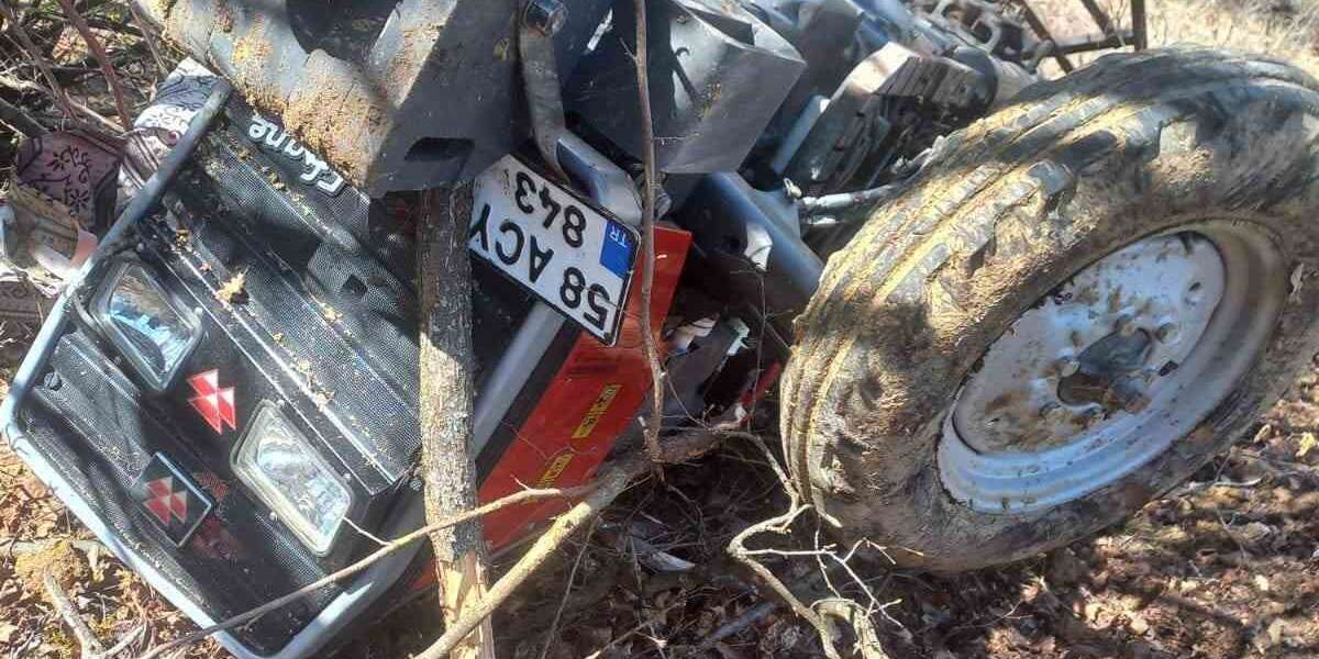 Traktör Devrildi, 2 Kardeşten 1’i Öldü