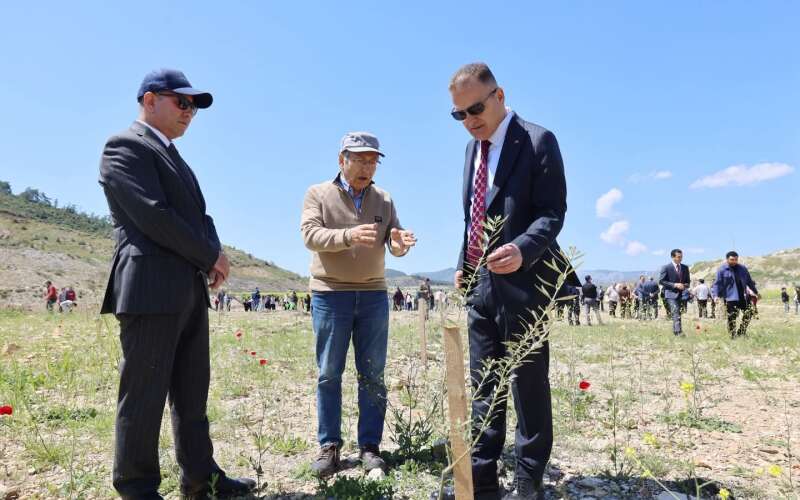 Hüsamlar’da Yeşil Seferberlik: Çocuklarla Birlikte 4 Bin Fidan Dikildi