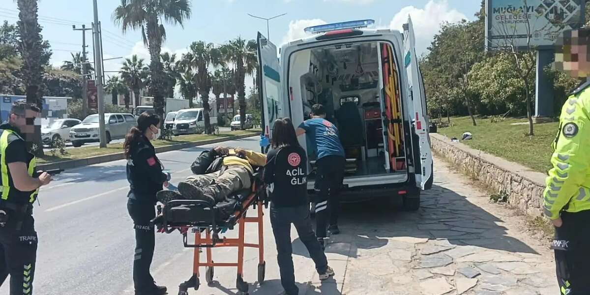 Muğla’da Motosiklet Kazası: Direksiyon Hakimiyetini Kaybeden Sürücü Hastaneye Kaldırıldı