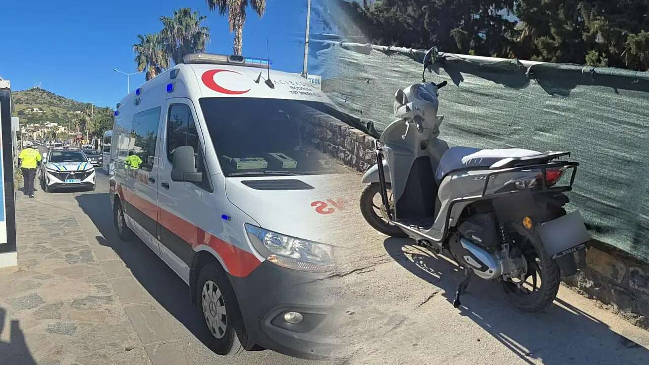 Muğla'da Ani Fren Kazaya Neden Oldu: Sürücü Yaralandı