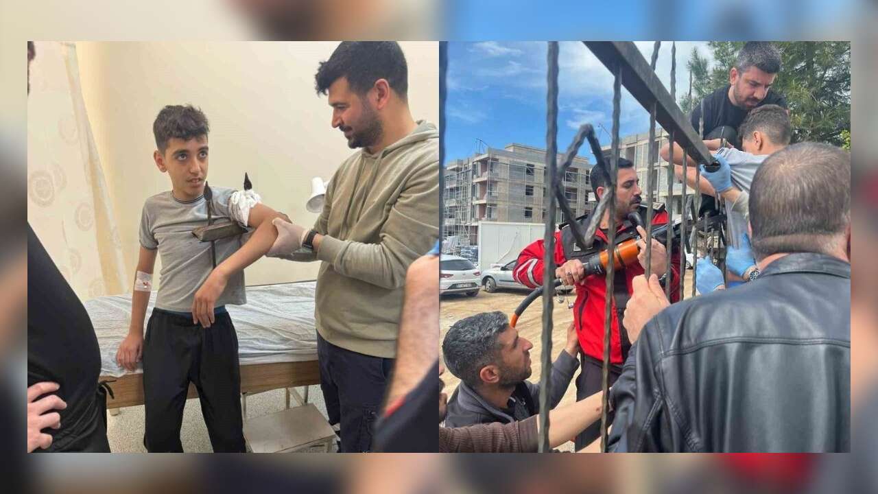 Demir Korkuluk, Küçük Çocuğun Koluna Saplandı