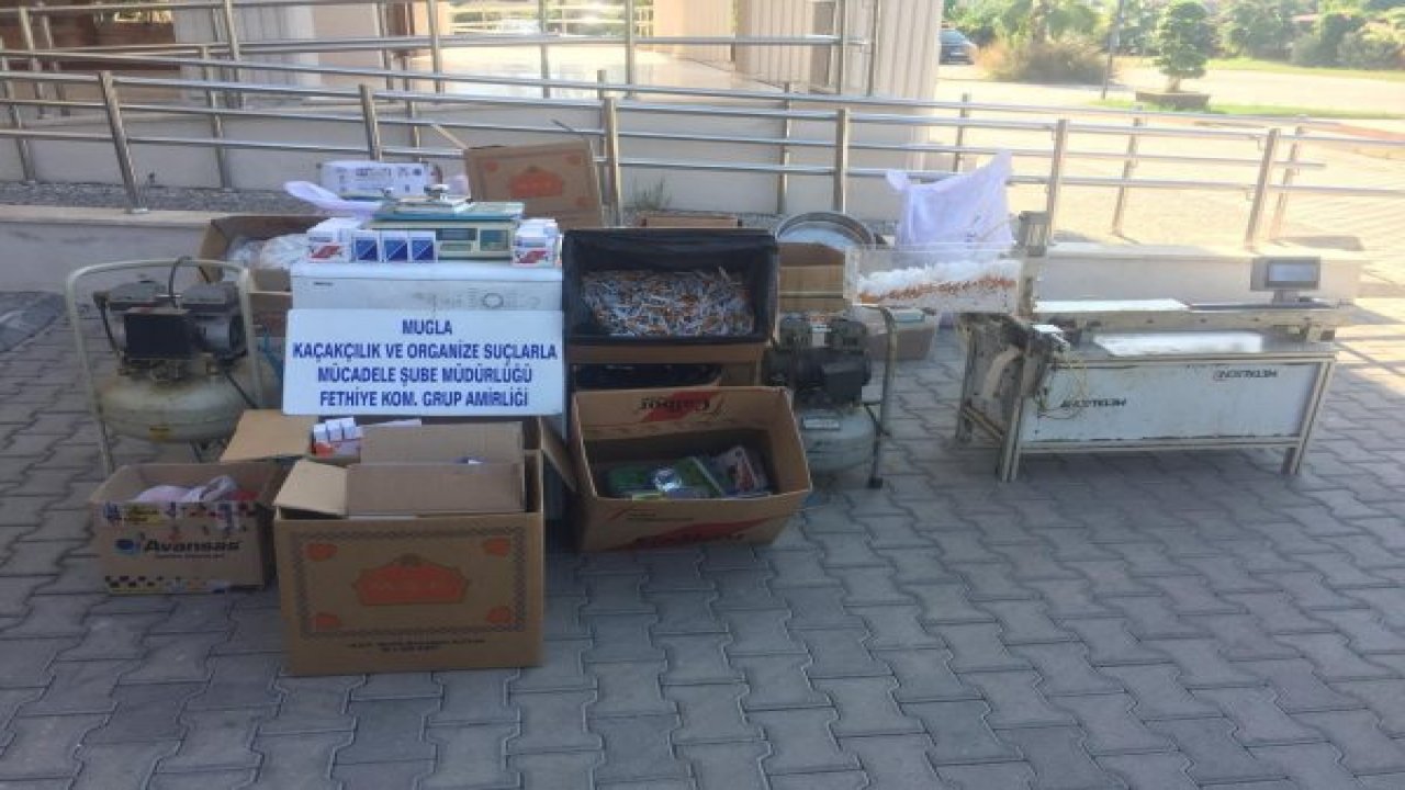 Kaçak tütün imalathanesine baskın: 2 tutuklama