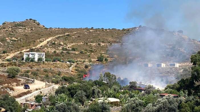 Bodrum'da Yangın Başladı